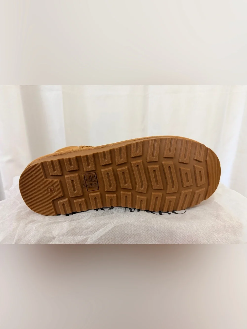 Bruno Marc’s Men's Classic Shorty Suede Winter Boots - Chestnut Brown 10.5 NWT